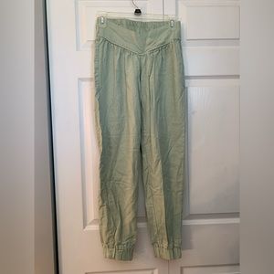 Green beach pants